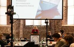 Kirchenpräsidentin vor der Gesamtsynode